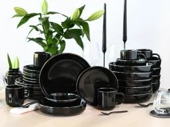 Creatable Geschirrset|Nordic Festive - Kombiservice 30-tlg - Schwarz