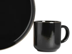 Creatable Geschirrset|Nordic Festive - Kombiservice 16-tlg - Schwarz