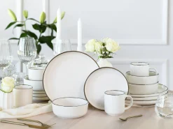 Creatable Geschirrset|Nordic Festive - Kombiservice 16-tlg - Schwarz