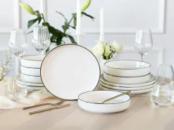 Creatable Geschirrset|Nordic Festive - Tafelservice 12-tlg - Schwarz