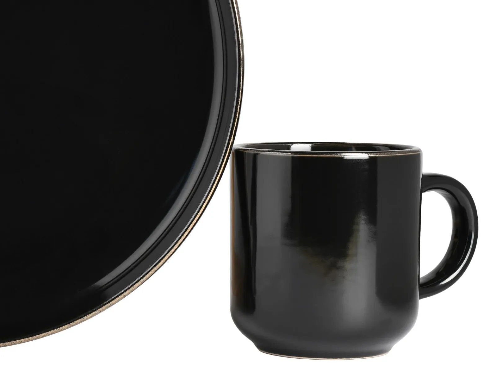 Creatable Geschirrset|Teller|Nordic Festive - Tellerset 18-tlg - Schwarz