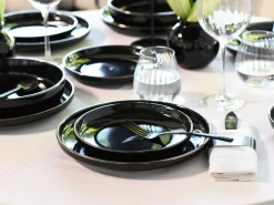 Creatable Geschirrset|Teller|Nordic Festive - Tellerset 18-tlg - Schwarz