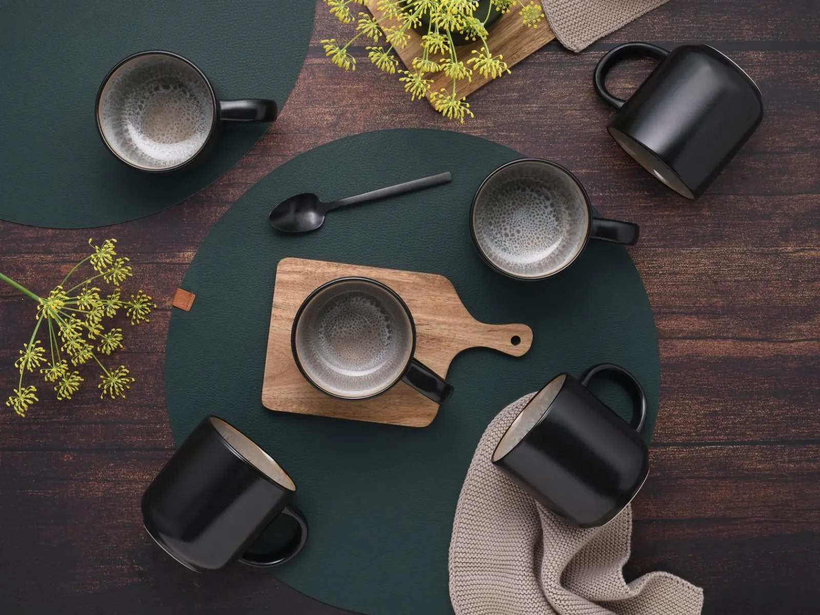 Creatable Becher & Tassen|Geschirrset|Nordic Fjord - Kaffeebecher 6-tlg - beige