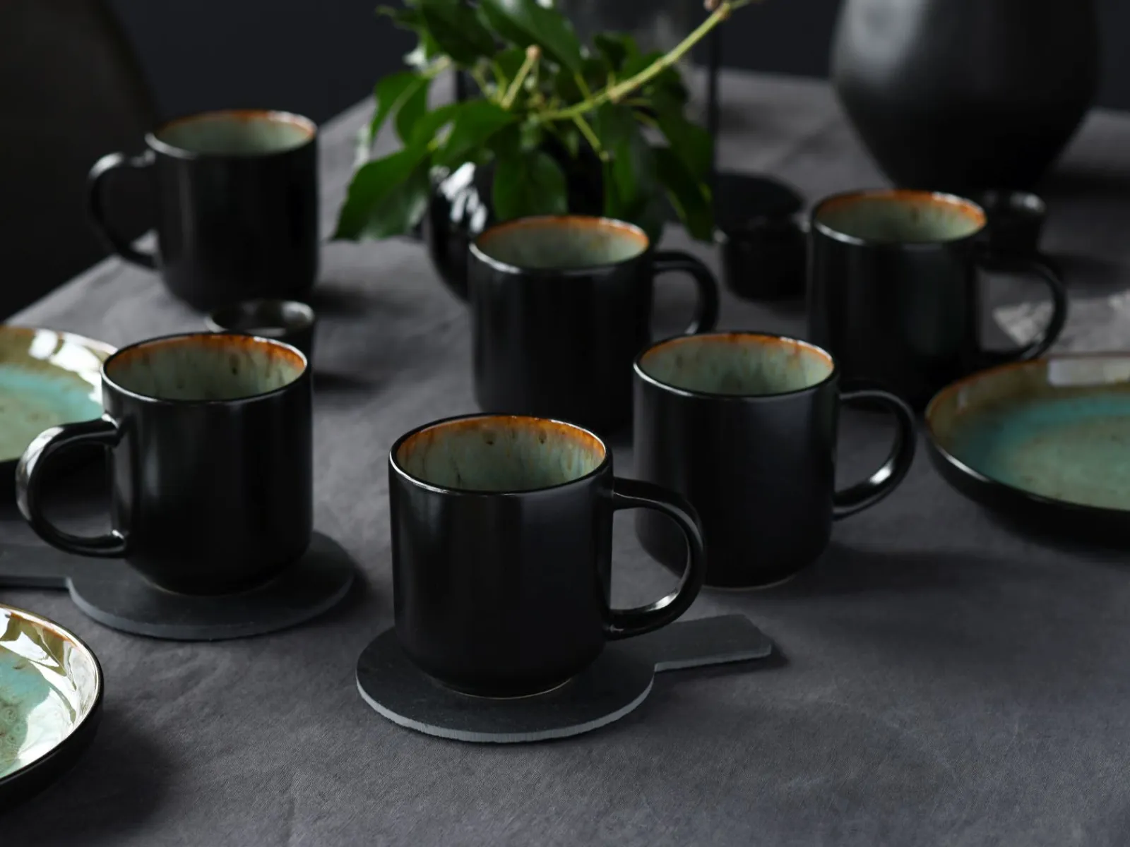 Creatable Becher & Tassen|Geschirrset|Nordic Fjord - Kaffeebecher 6-tlg - beige