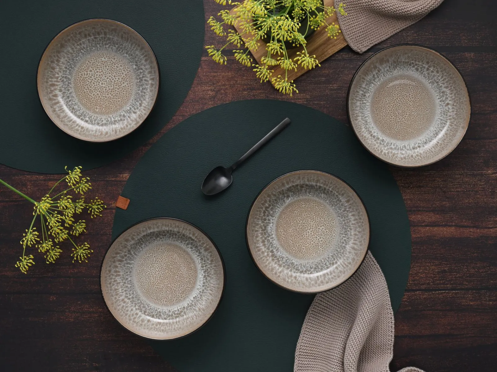Creatable Bowls & Schüsseln|Geschirrset|Nordic Fjord - Müslischale 6-tlg - beige