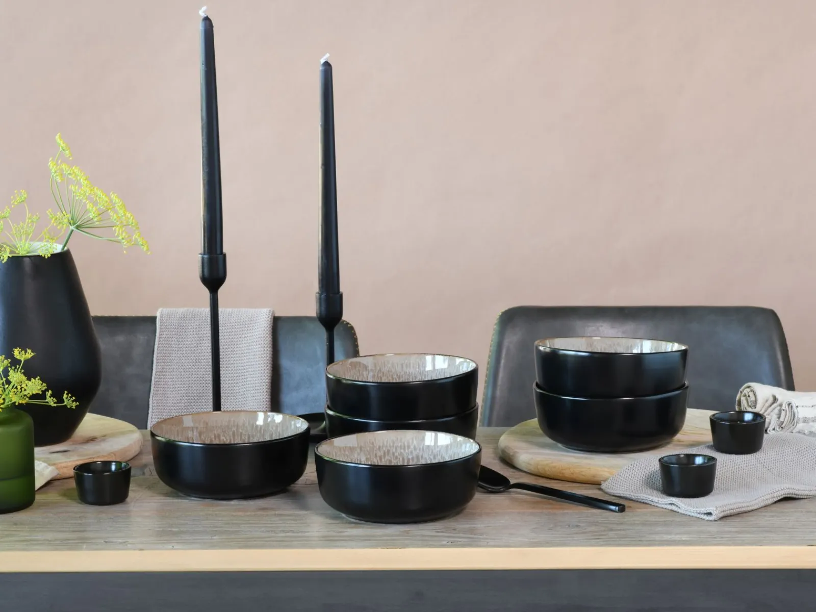 Creatable Bowls & Schüsseln|Geschirrset|Nordic Fjord - Müslischale 6-tlg - beige