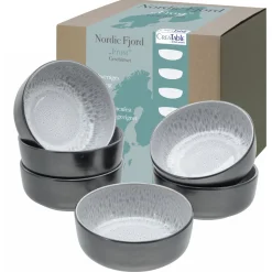Creatable Bowls & Schüsseln|Geschirrset|Nordic Fjord - Müslischale 6-tlg - beige