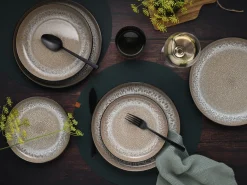 Creatable Geschirrset|Teller|Nordic Fjord - Tellerset 18-tlg - beige
