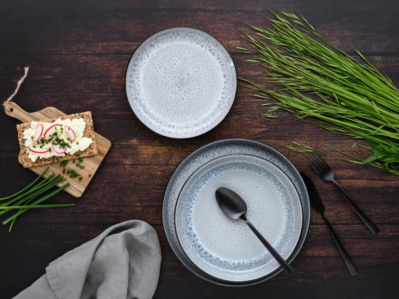 Creatable Geschirrset|Teller|Nordic Fjord - Tellerset 18-tlg - beige