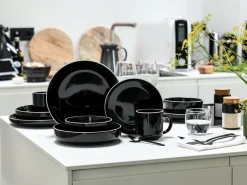 Creatable Geschirrset|Nordic Gourmet - Kombiservice 10-tlg - Schwarz