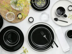 Creatable Geschirrset|Nordic Gourmet - Kombiservice 16-tlg - Schwarz