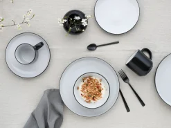 Creatable Geschirrset|Nordic - Kombiservice 16-tlg - Cool Black Grey
