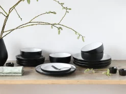 Creatable Geschirrset|Teller|Nordic - Tellerset 12-tlg - Cool Black