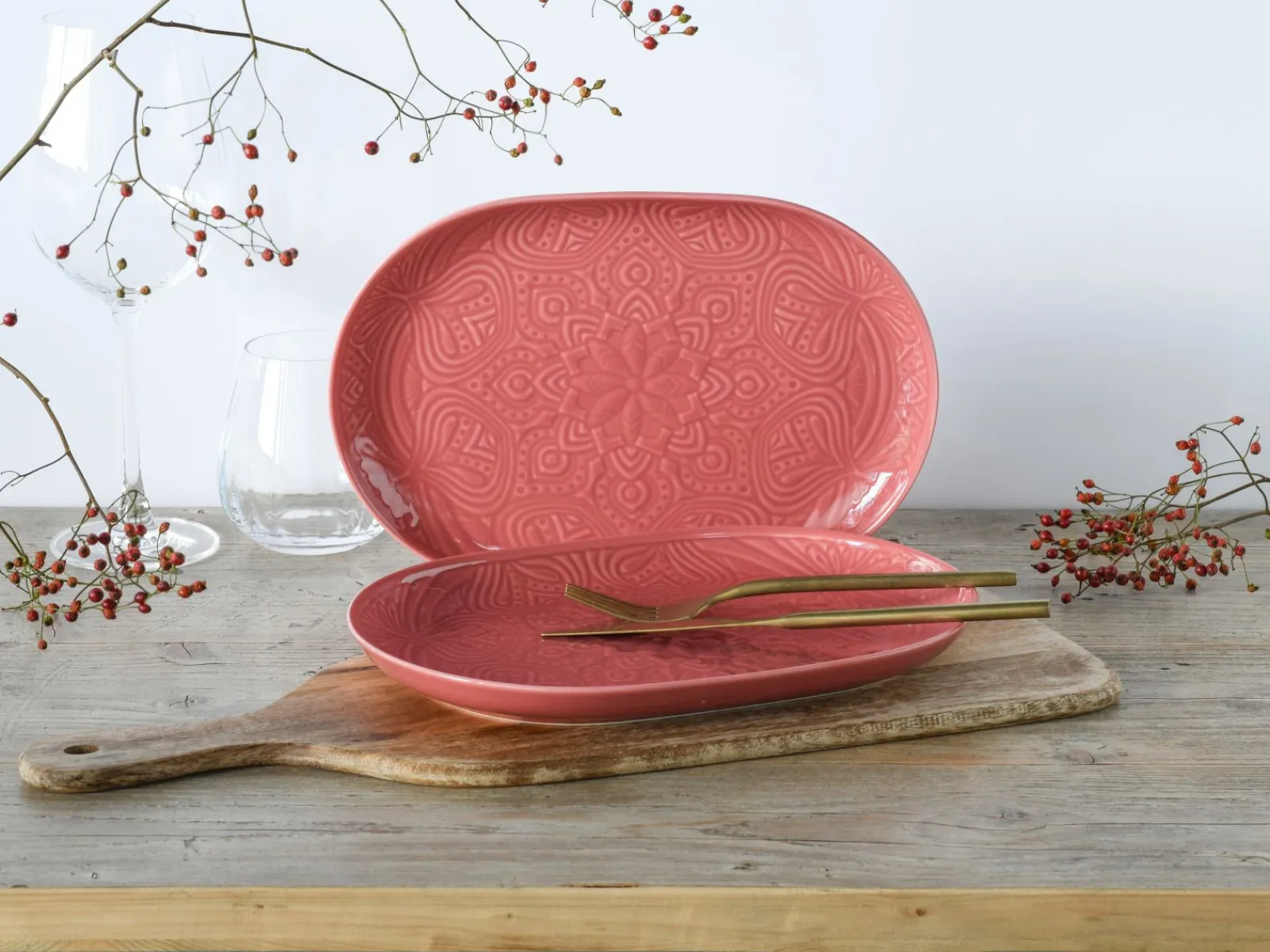 Creatable Platten|Geschirrset|Orient Mandala - Plattenset 2-tlg - Aquamarine