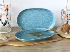 Creatable Platten|Geschirrset|Orient Mandala - Plattenset 2-tlg - Aquamarine