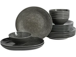 Creatable Geschirrset|Teller|Orient Mandala - Tellerset 20-tlg - Stein