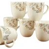Creatable Becher & Tassen|Geschirrset|Palacio - Kaffeebecher 6-tlg - Creme