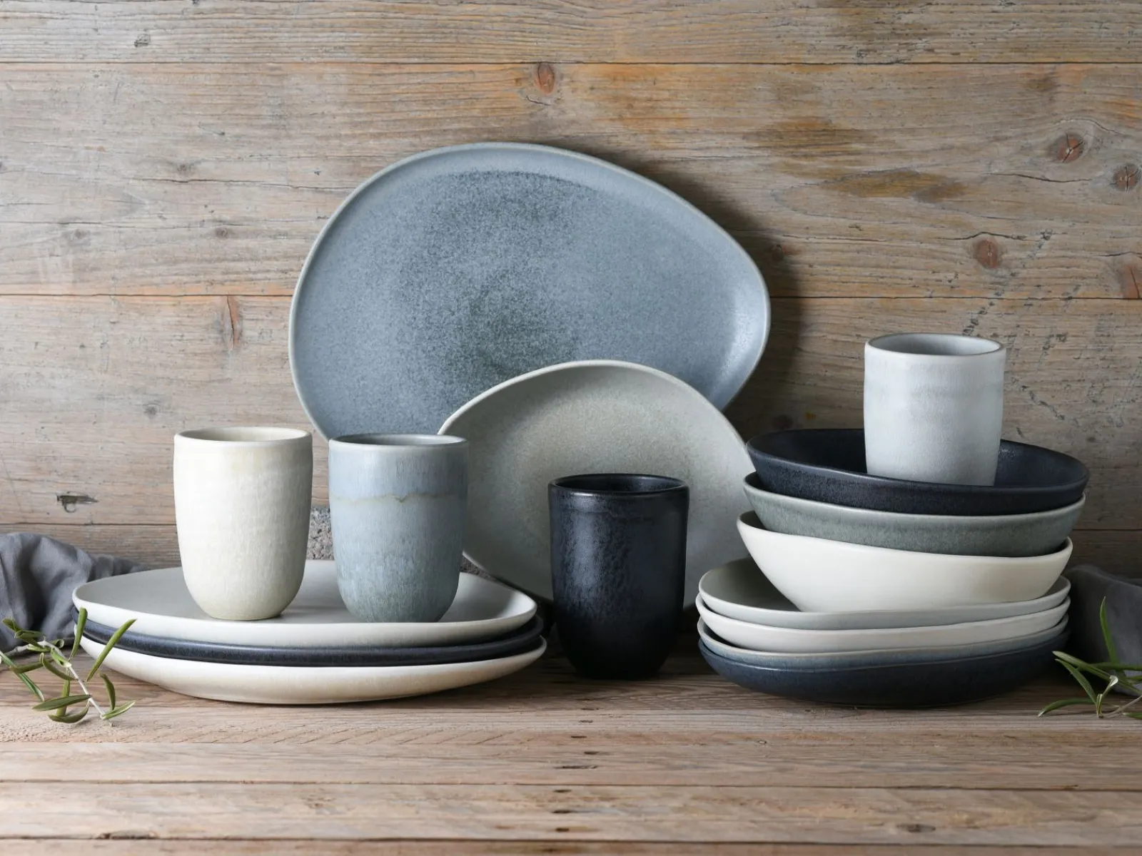 Creatable Geschirrset|Pietra - Kombiservice 16-tlg - Bunt