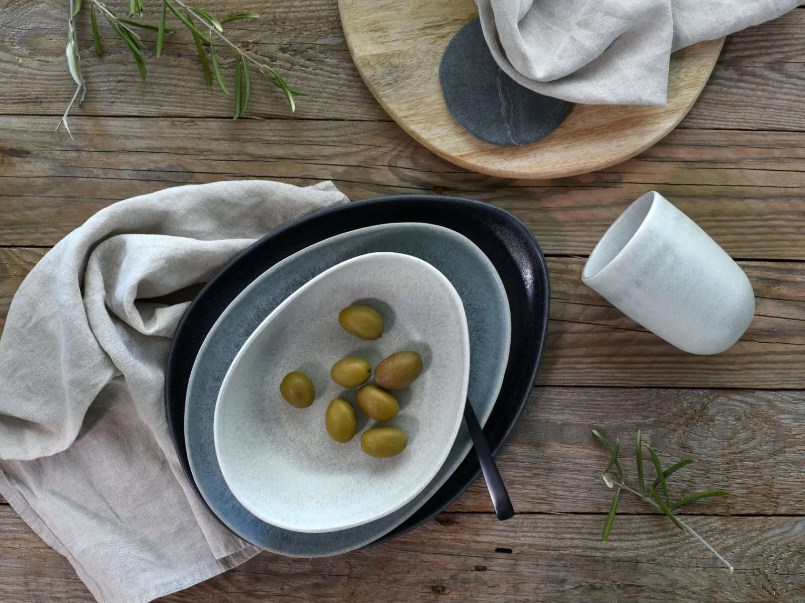 Creatable Geschirrset|Pietra - Kombiservice 16-tlg - Bunt