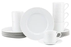 Creatable Geschirrset|Polo - Kaffeeservice 18-tlg - Weiss