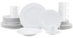 Creatable Geschirrset|Polo - Kombiservice 30-tlg - Weiss
