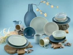 Creatable Geschirrset|Reactive - Kombiservice 16-tlg - Aqua