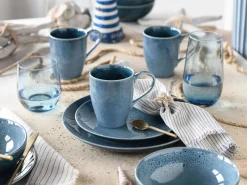 Creatable Geschirrset|Reactive Nostalgic - Kombiservice 16-tlg - Blau
