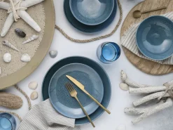 Creatable Geschirrset|Reactive Nostalgic - Tellerset 12-tlg - Blau