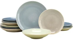 Creatable Geschirrset|Teller|Reactive - Tellerset 12-tlg - Aqua