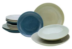Creatable Geschirrset|Teller|Reactive - Tellerset 12-tlg - Aqua