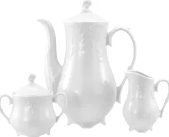 Creatable Geschirrset|Rokoko - Kaffeegarnitur 3-tlg - Weiss