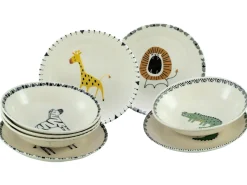 Creatable Geschirrset|Teller|Safari - Tellerset 8-tlg - Bunt