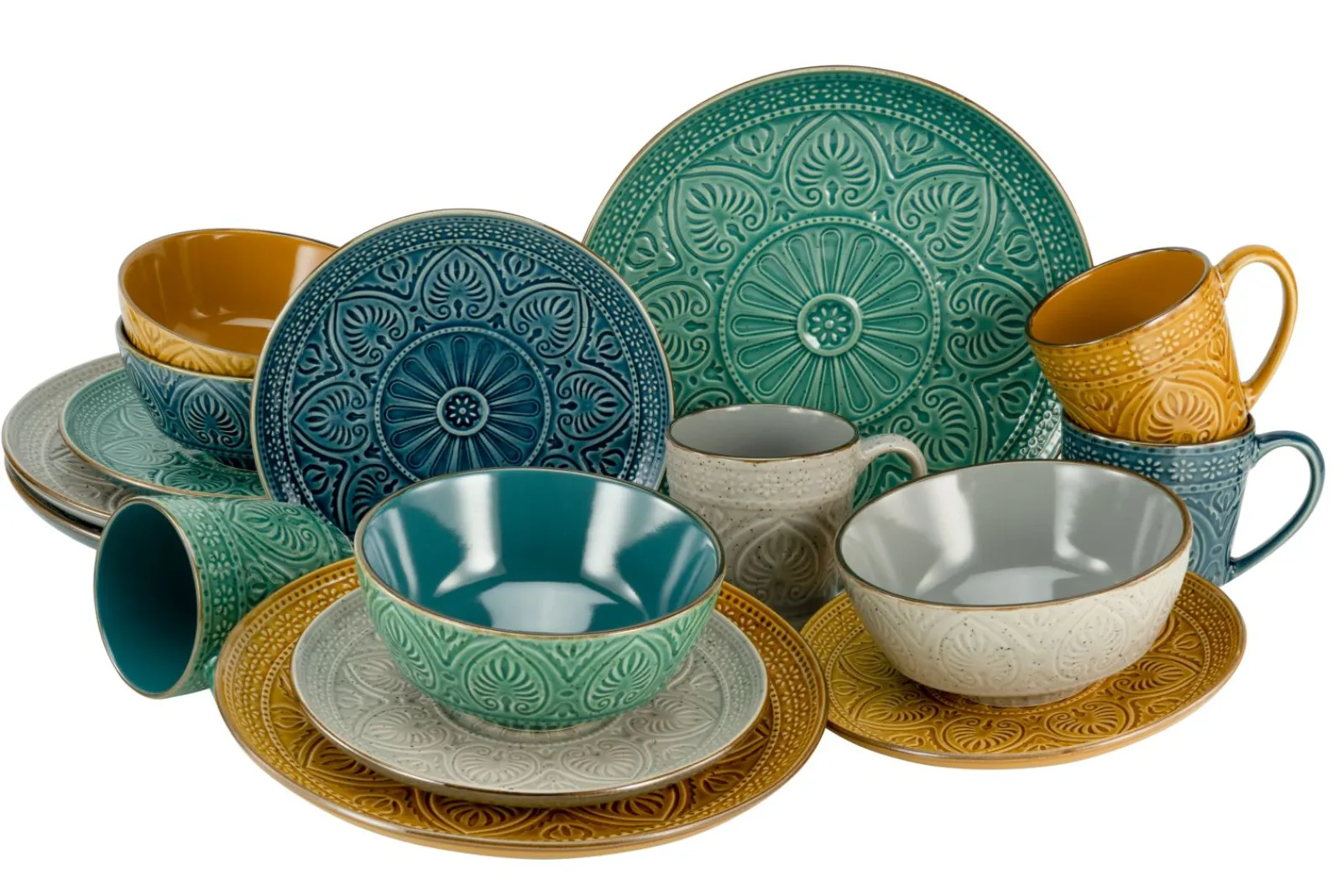 Creatable Geschirrset|Samarkand - Kombiservice 16-tlg - bunt