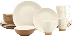 Creatable Geschirrset|Sand Dunes - Kombiservice 16-tlg - creme