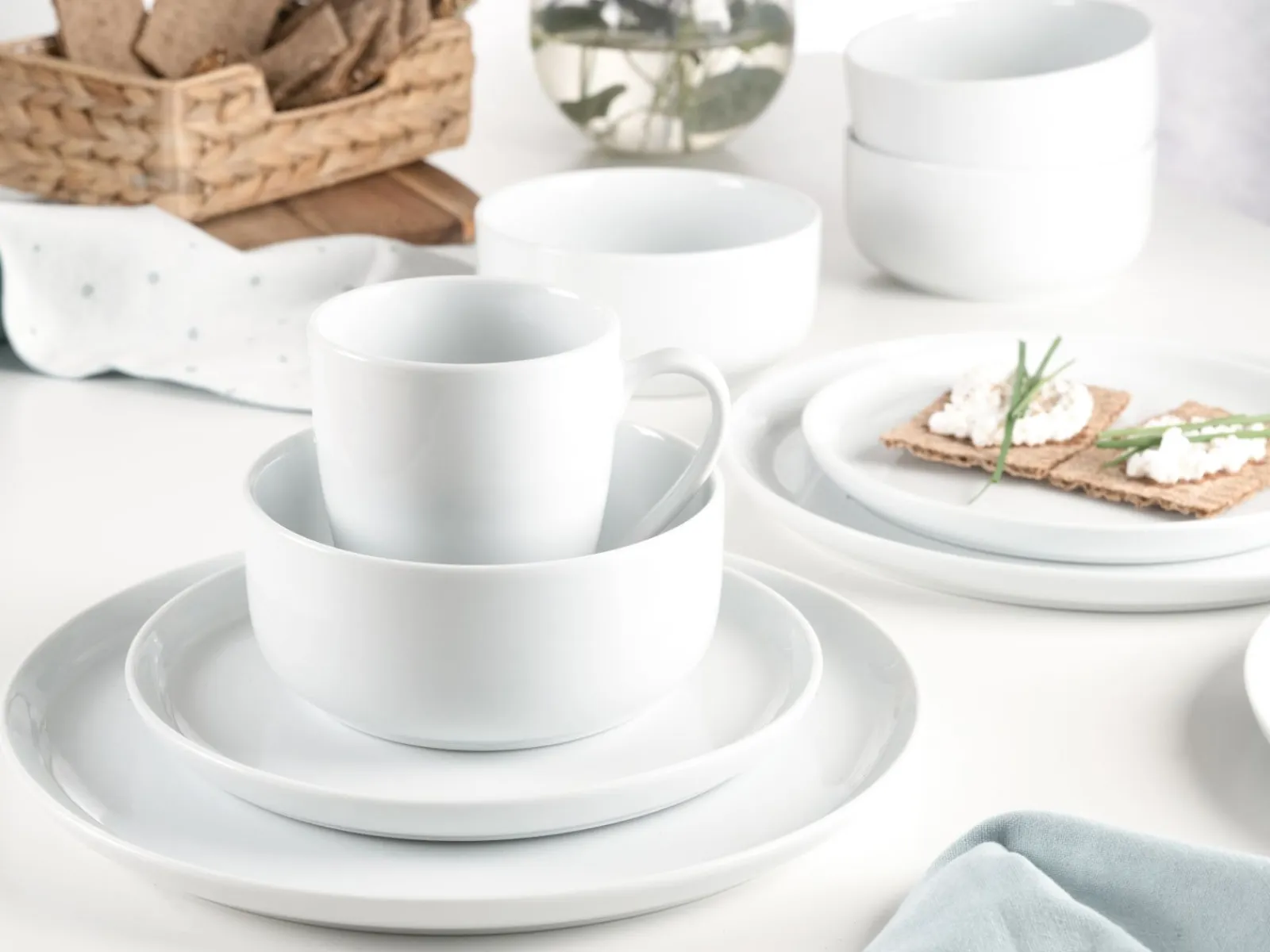 Creatable Geschirrset|Scandi - Kombiservice 16-tlg - Weiss