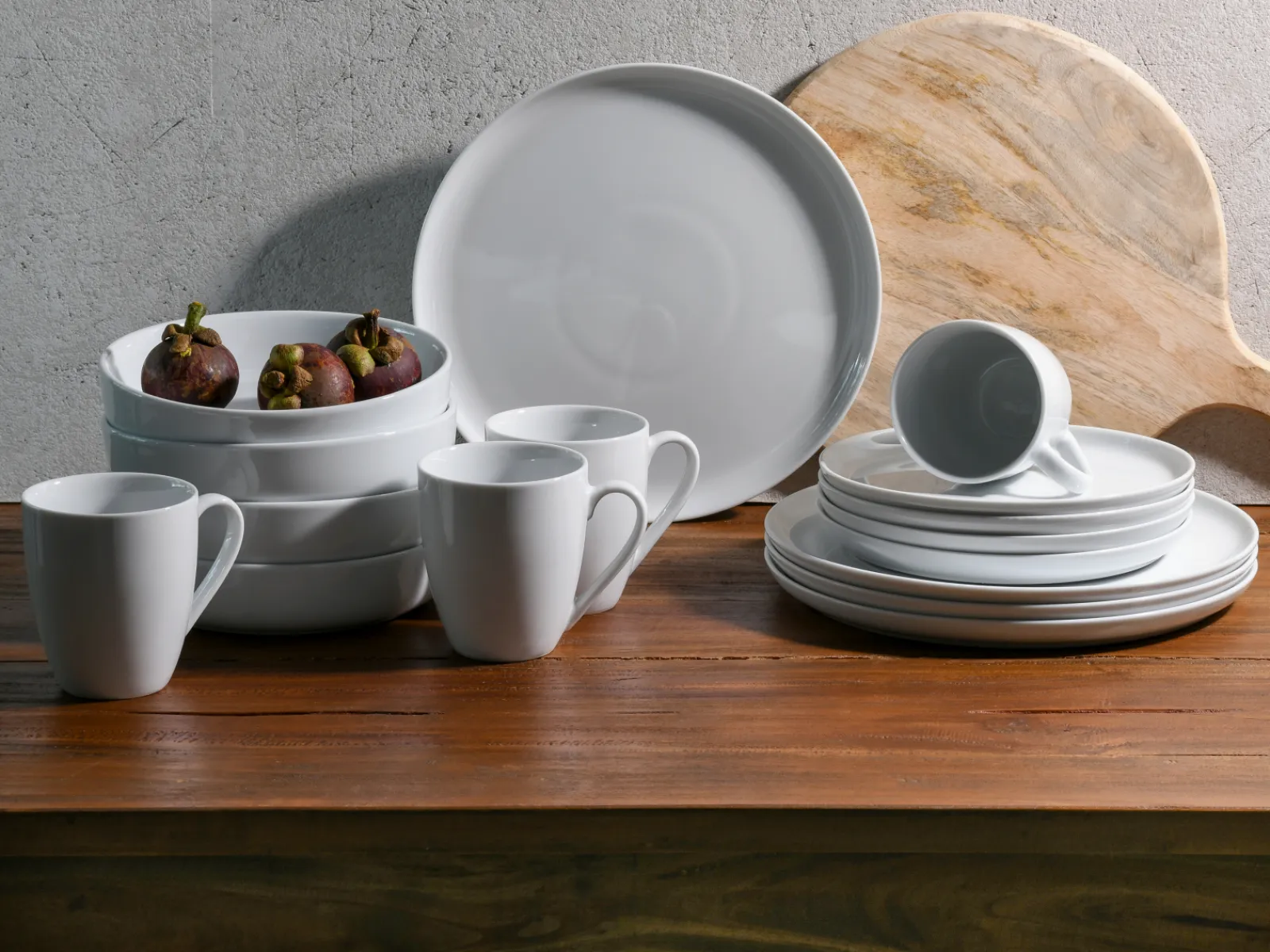 Creatable Geschirrset|Scandi - Kombiservice 16-tlg - Weiss