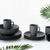 Creatable Geschirrset|Schiefer - Kombiservice 16-tlg - Schwarz