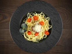 Creatable Pizza & Pasta|Geschirrset|Schiefer - Pastateller 4-tlg - Schwarz