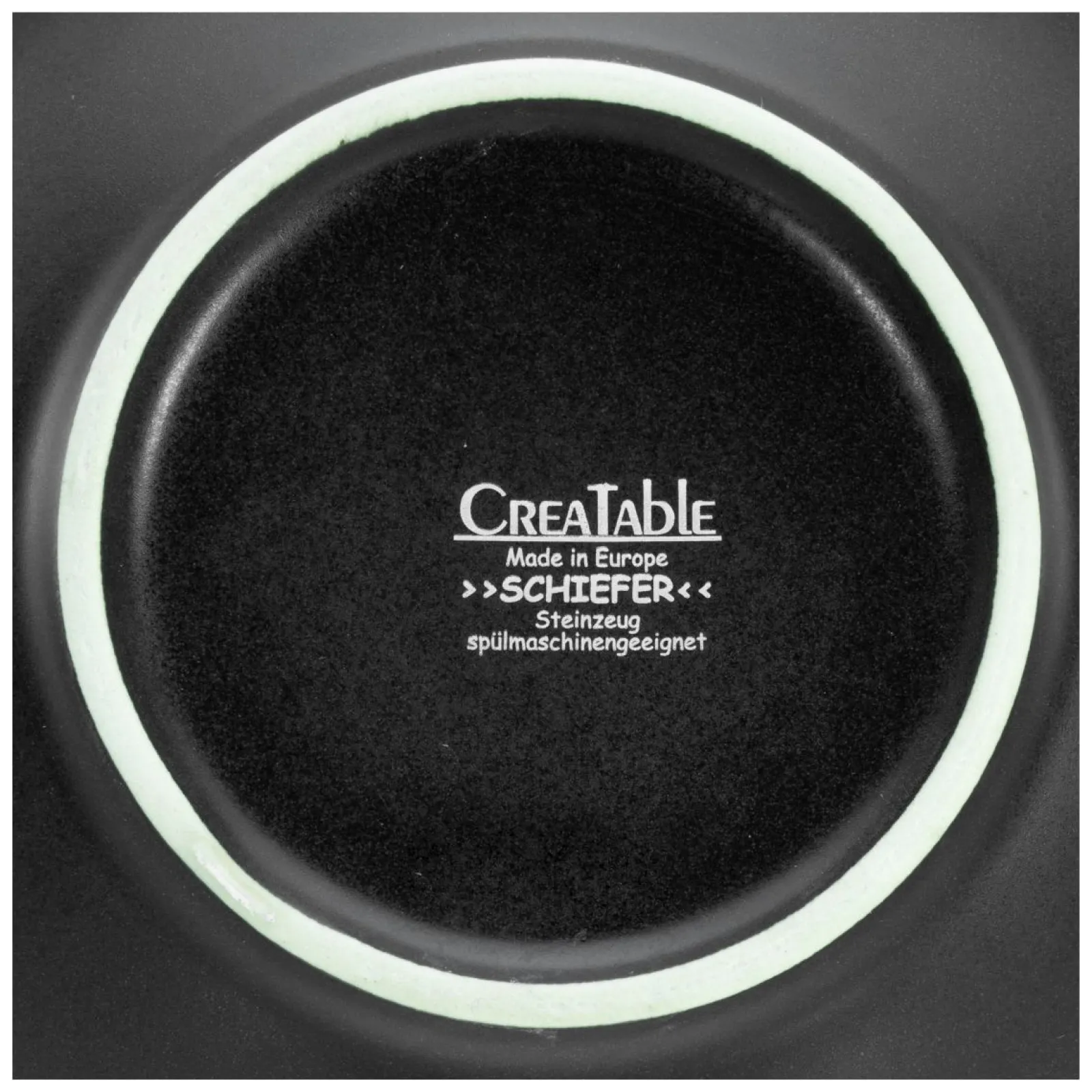Creatable Pizza & Pasta|Geschirrset|Schiefer - Pastateller 2-tlg - Schwarz