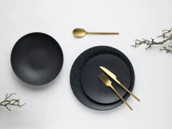 Creatable Geschirrset|Teller|Schiefer - Tellerset 12-tlg - Schwarz