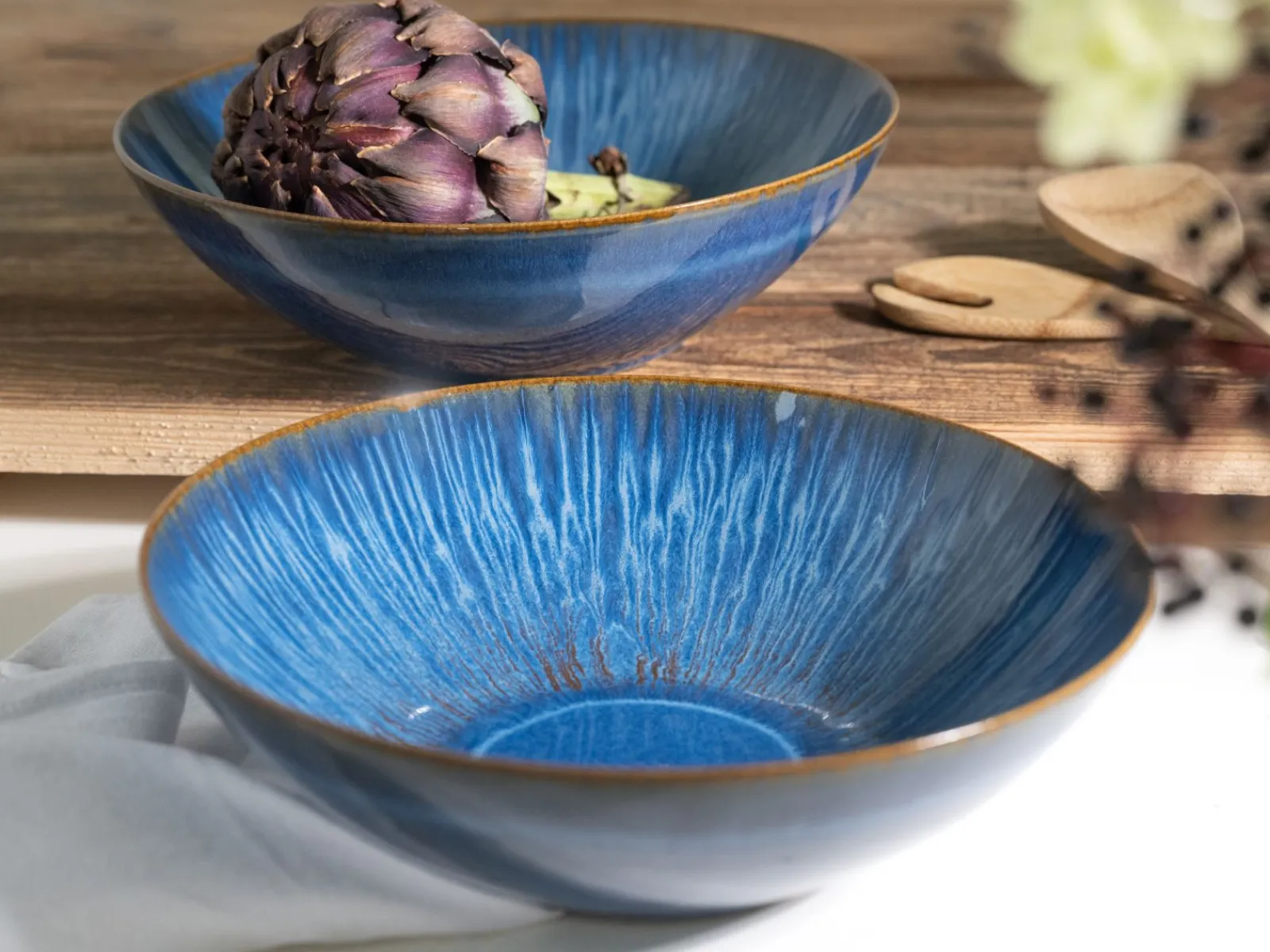 Creatable Bowls & Schüsseln|Sea Breeze - Salatschüssel 2-tlg, Sea Breeze - Salatschüssel 2tlg - Hellblau