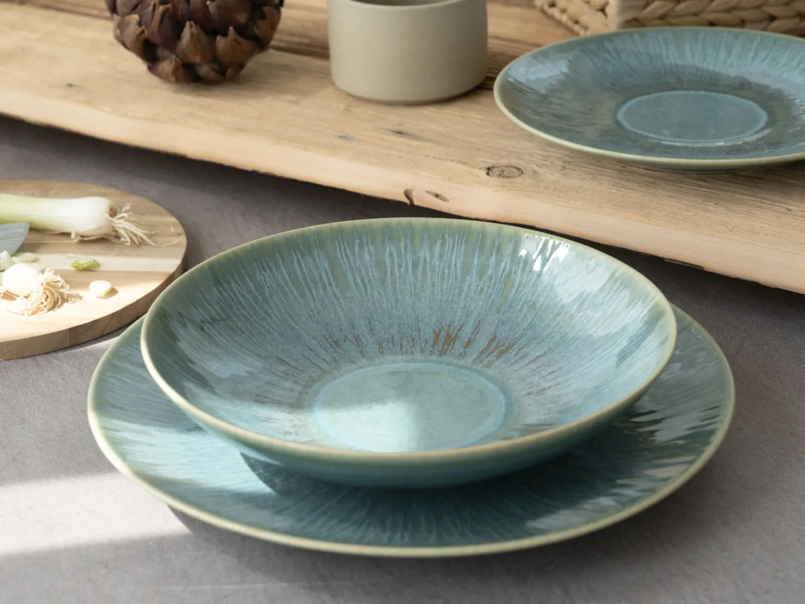 Creatable Geschirrset|Teller|Sea Breeze - Tellerset 18-tlg - Hellblau
