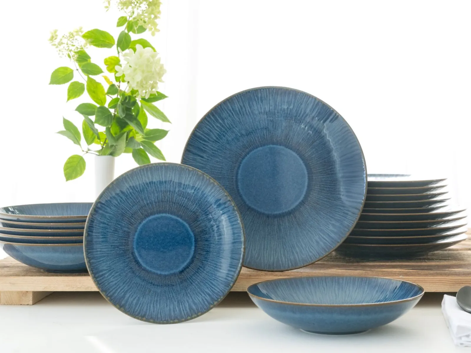 Creatable Geschirrset|Teller|Sea Breeze - Tellerset 18-tlg - Hellblau