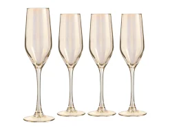Creatable Gläser|Shiny - Sektglas 4-tlg - gold