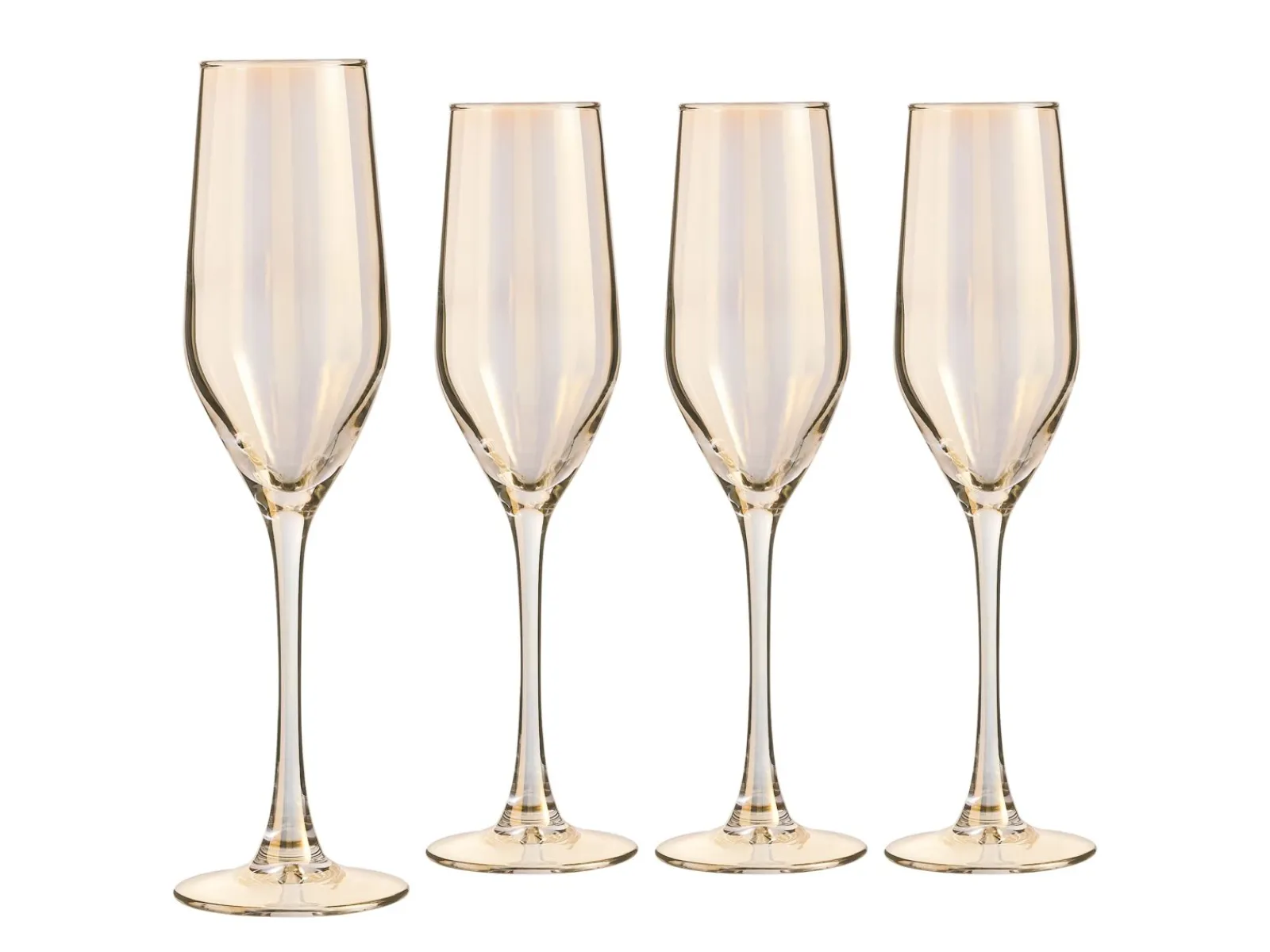 Creatable Gläser|Shiny - Sektglas 4-tlg - gold