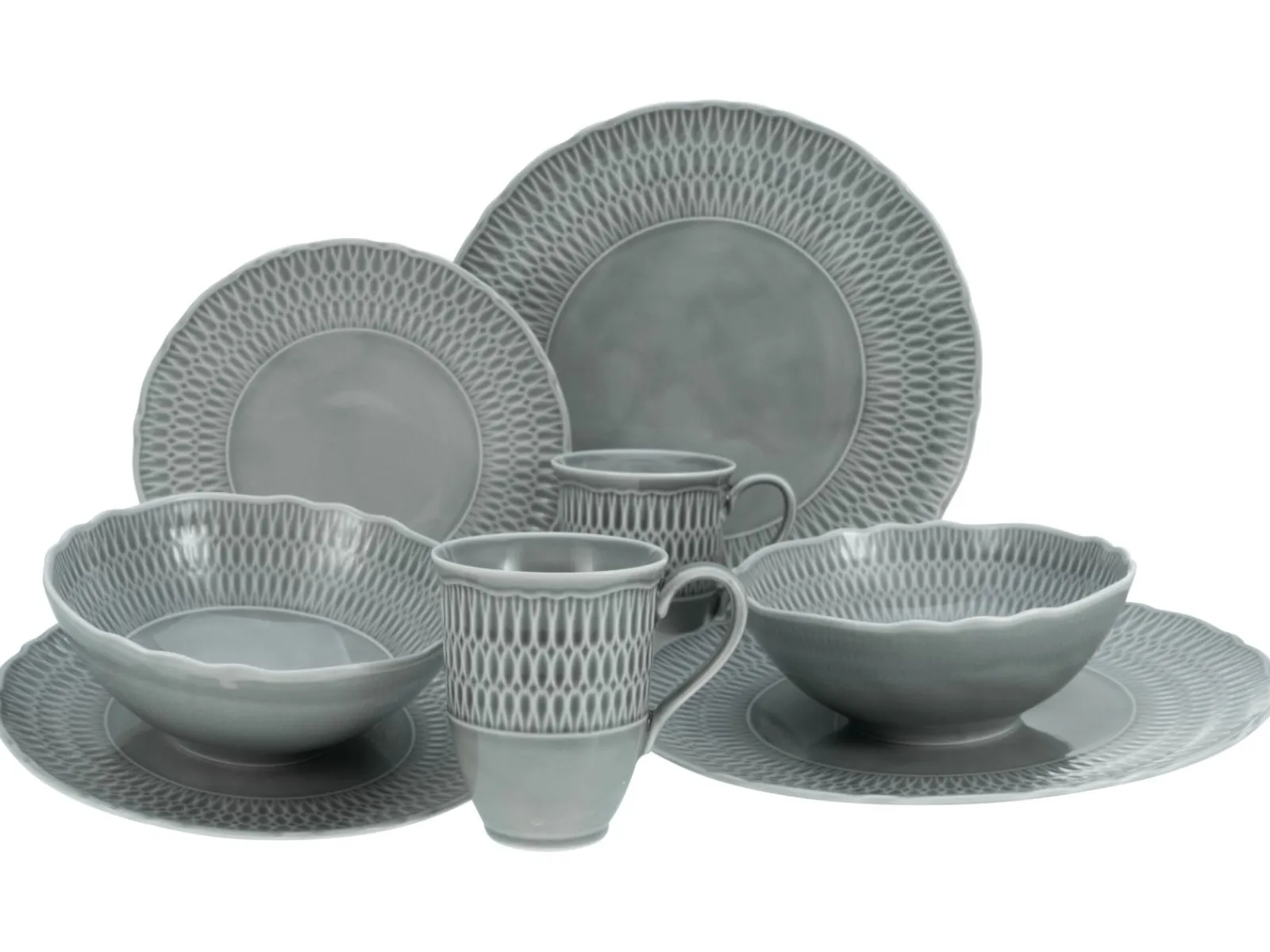 Creatable Geschirrset|Sofia - Kombiservice 8-tlg - Stone