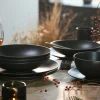 Creatable Geschirrset|Soft Touch - Kombiservice 24-tlg - Schwarz