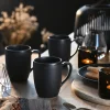 Creatable Becher & Tassen|Geschirrset|Soft Touch - 6-tlg Kaffeebecher - Schwarz