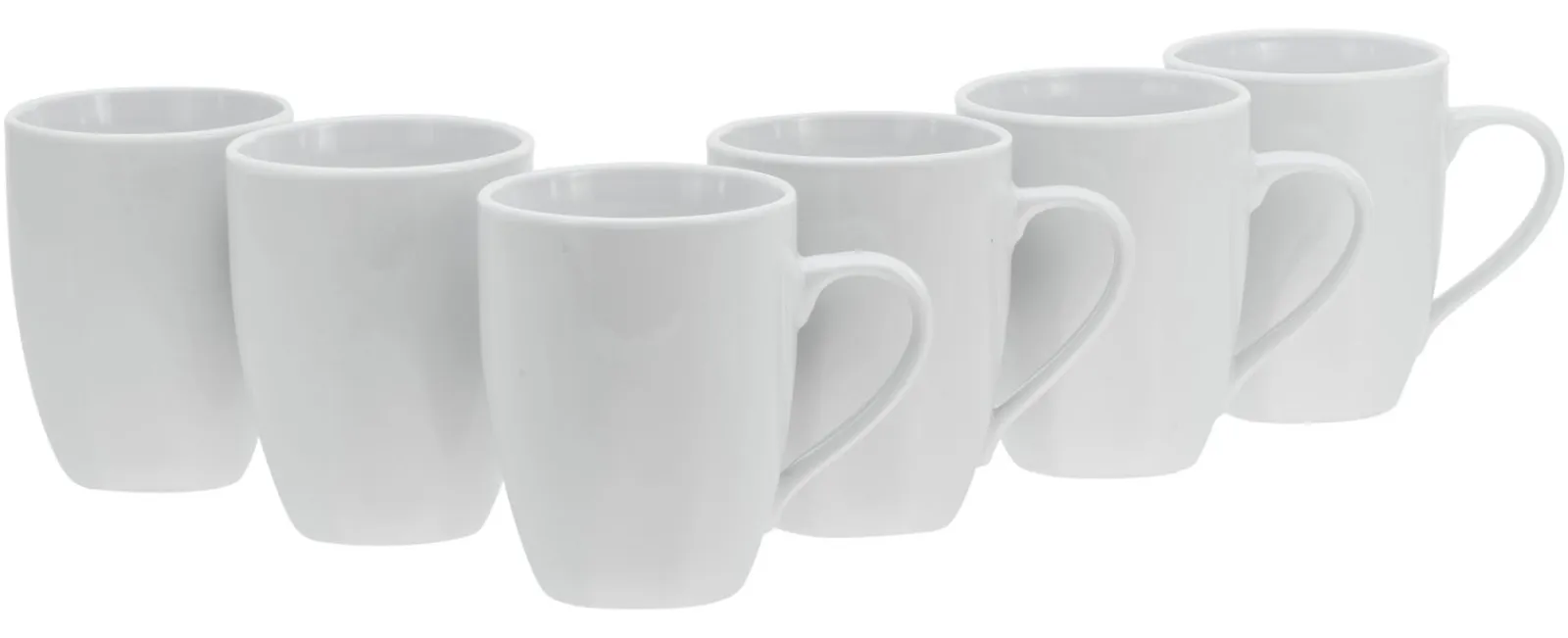 Creatable Becher & Tassen|Geschirrset|Square - Kaffeebecher 6-tlg - Weiss
