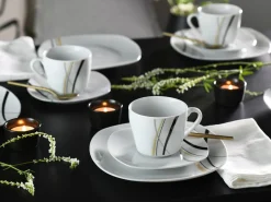 Creatable Geschirrset|Square - Kaffeeservice 18-tlg - Orchidee